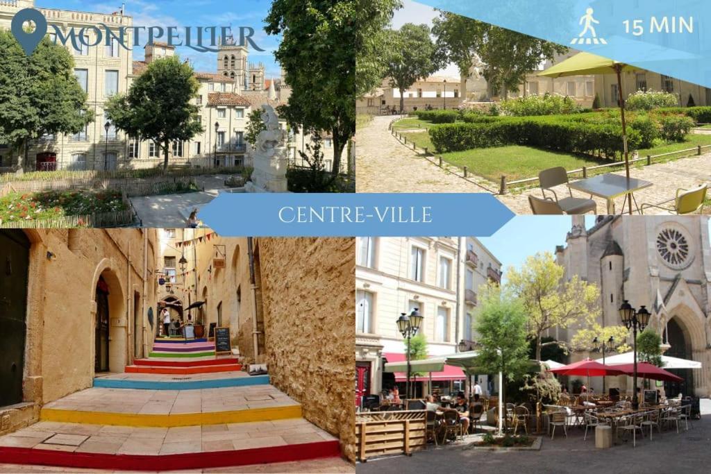 027-Maison, 2Chambres, Jardin, Parking, Central Montpellier Kültér fotó
